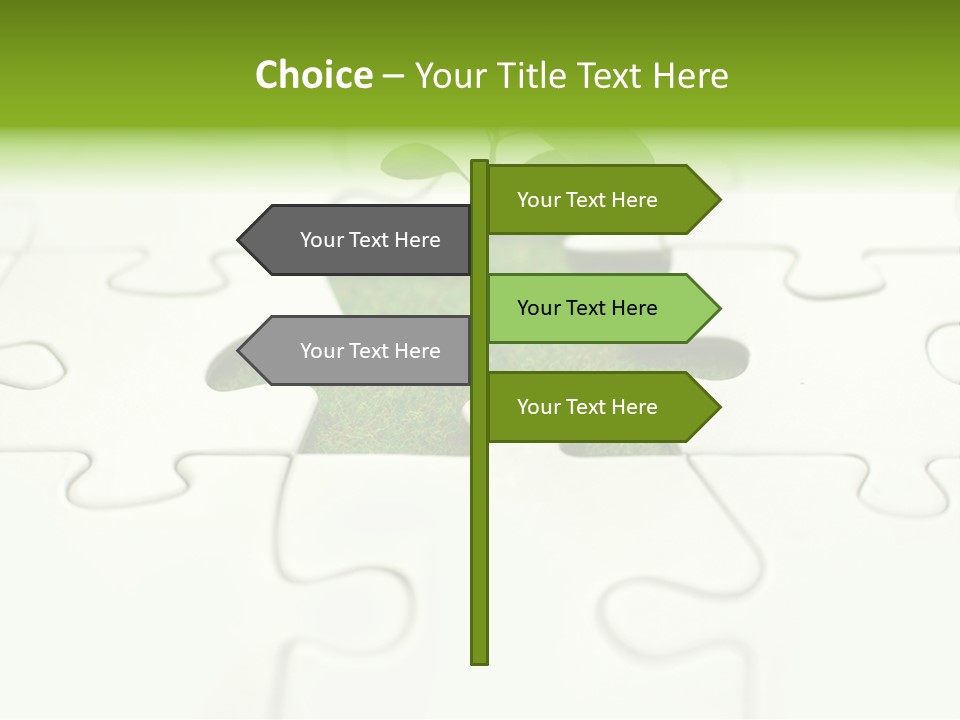 Seed Jigsaw Hope PowerPoint Template
