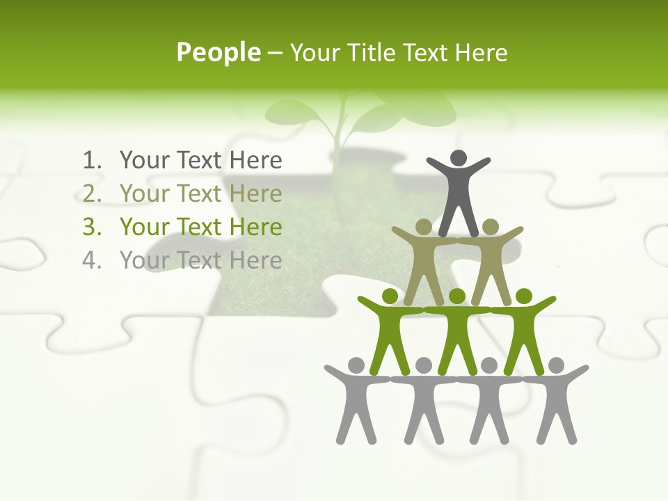 Seed Jigsaw Hope PowerPoint Template