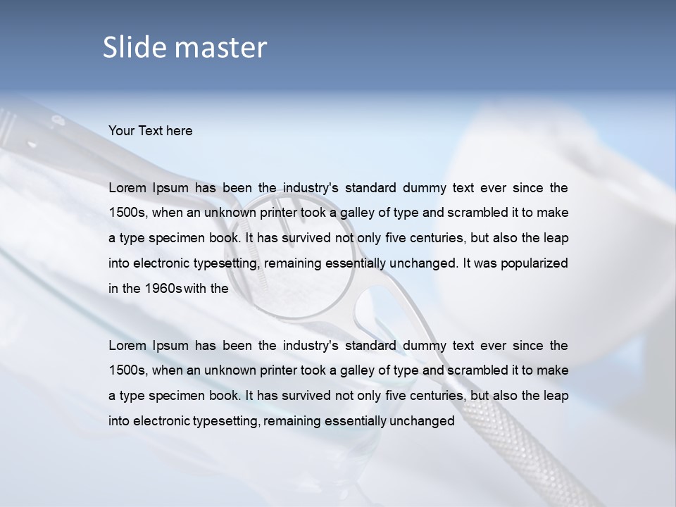 Jaw Surgeon Equipment PowerPoint Template