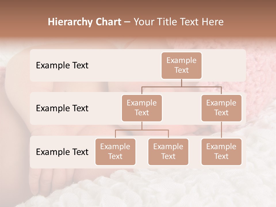 Baby Girl Asleep Knitted PowerPoint Template
