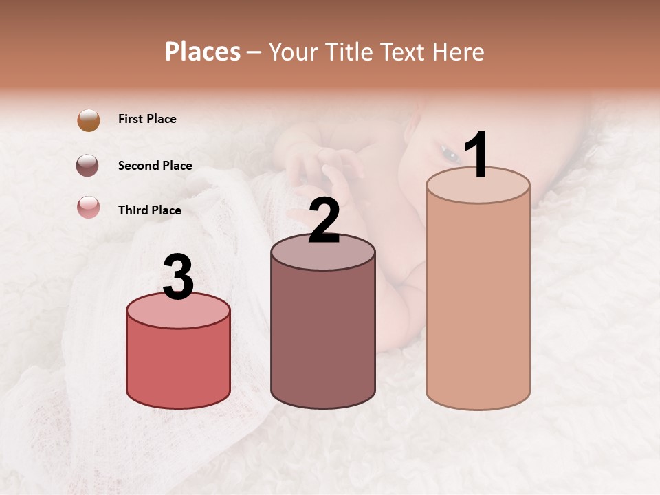 Cute Girl Awake PowerPoint Template