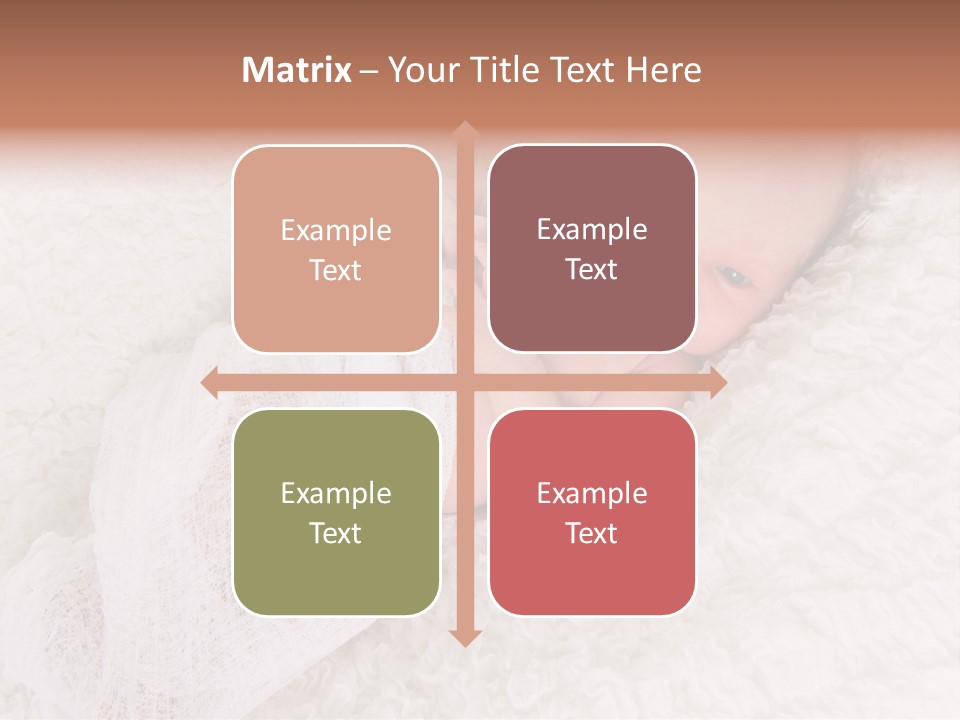 Cute Girl Awake PowerPoint Template