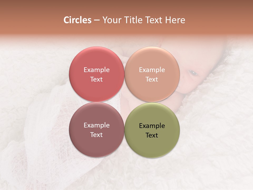 Cute Girl Awake PowerPoint Template