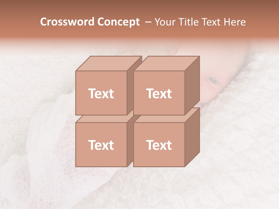 Cute Girl Awake PowerPoint Template