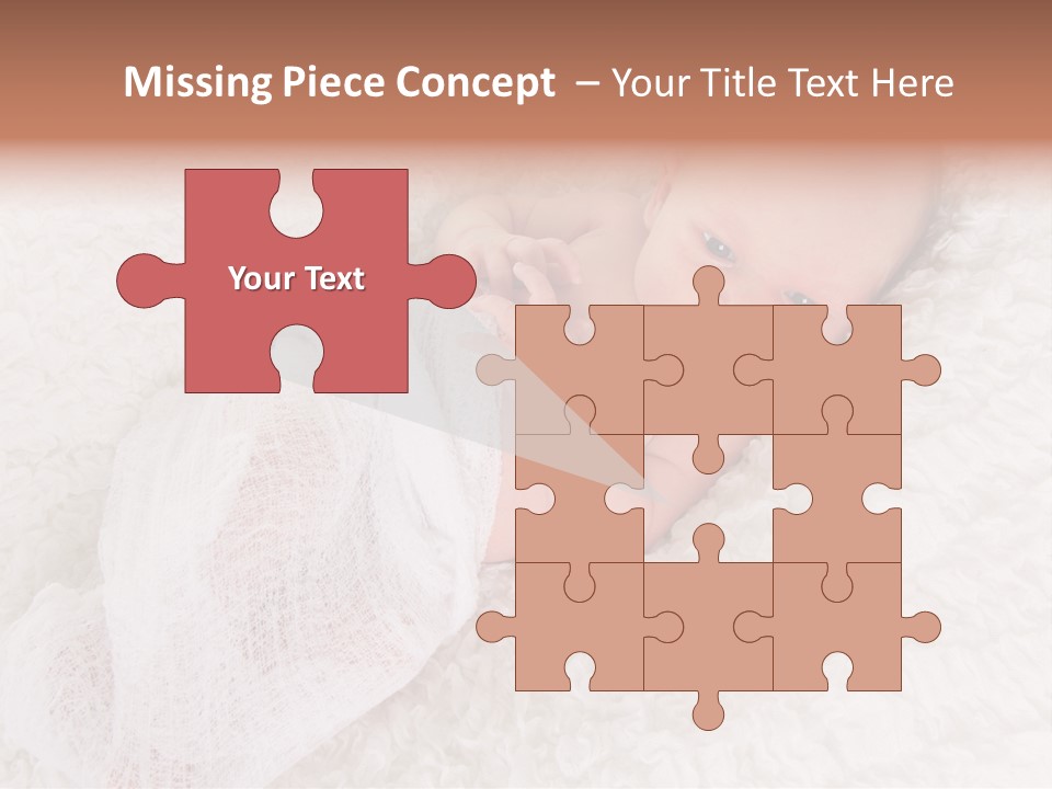 Cute Girl Awake PowerPoint Template