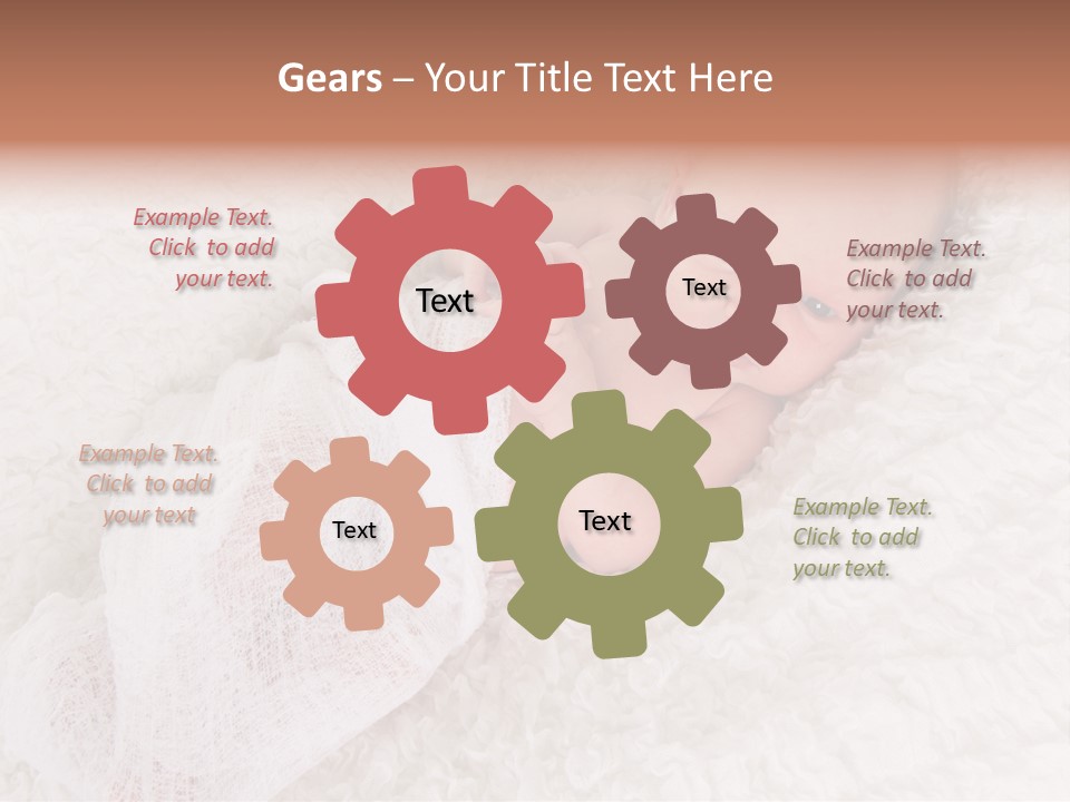 Cute Girl Awake PowerPoint Template