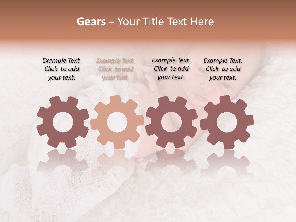 Cute Girl Awake PowerPoint Template