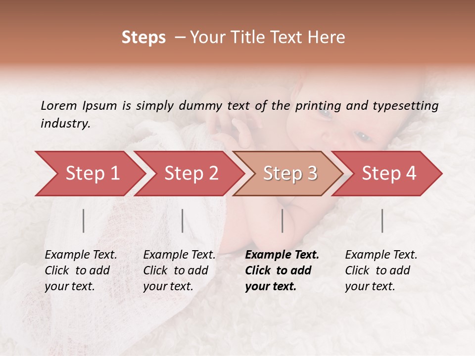 Cute Girl Awake PowerPoint Template