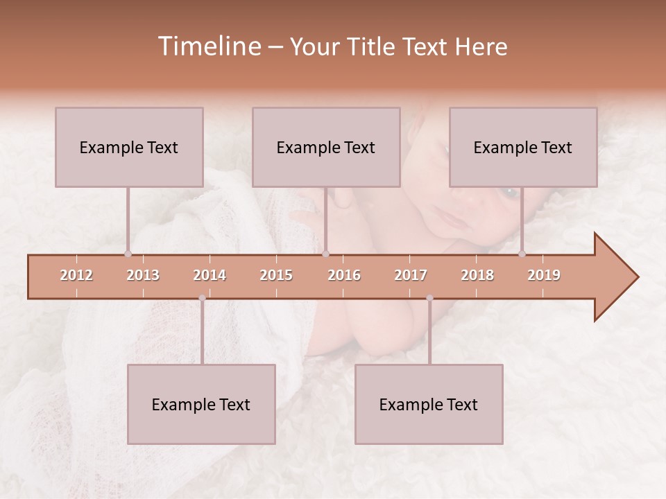 Cute Girl Awake PowerPoint Template