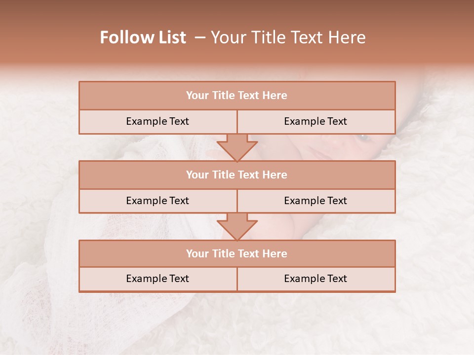 Cute Girl Awake PowerPoint Template