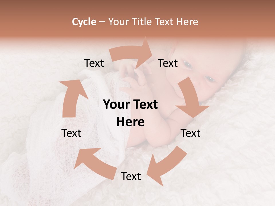 Cute Girl Awake PowerPoint Template