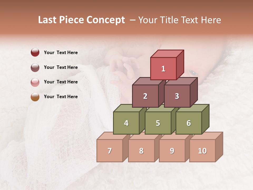 Cute Girl Awake PowerPoint Template