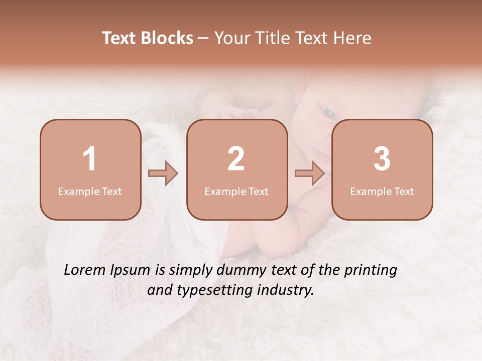 Cute Girl Awake PowerPoint Template