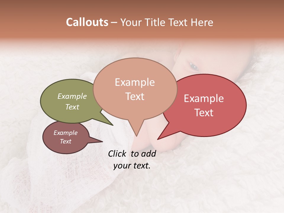 Cute Girl Awake PowerPoint Template