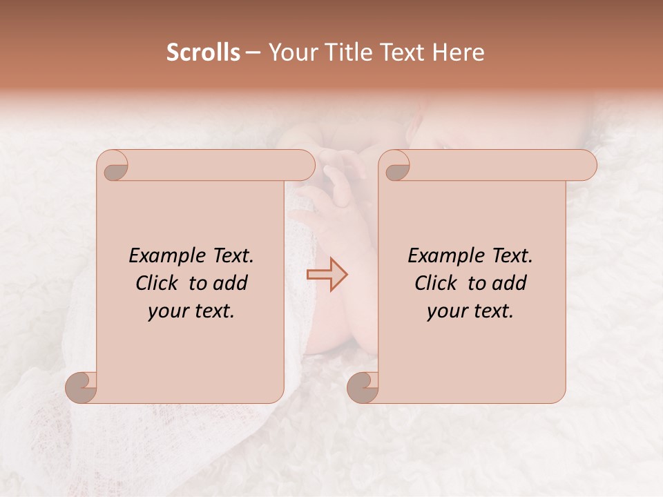 Cute Girl Awake PowerPoint Template