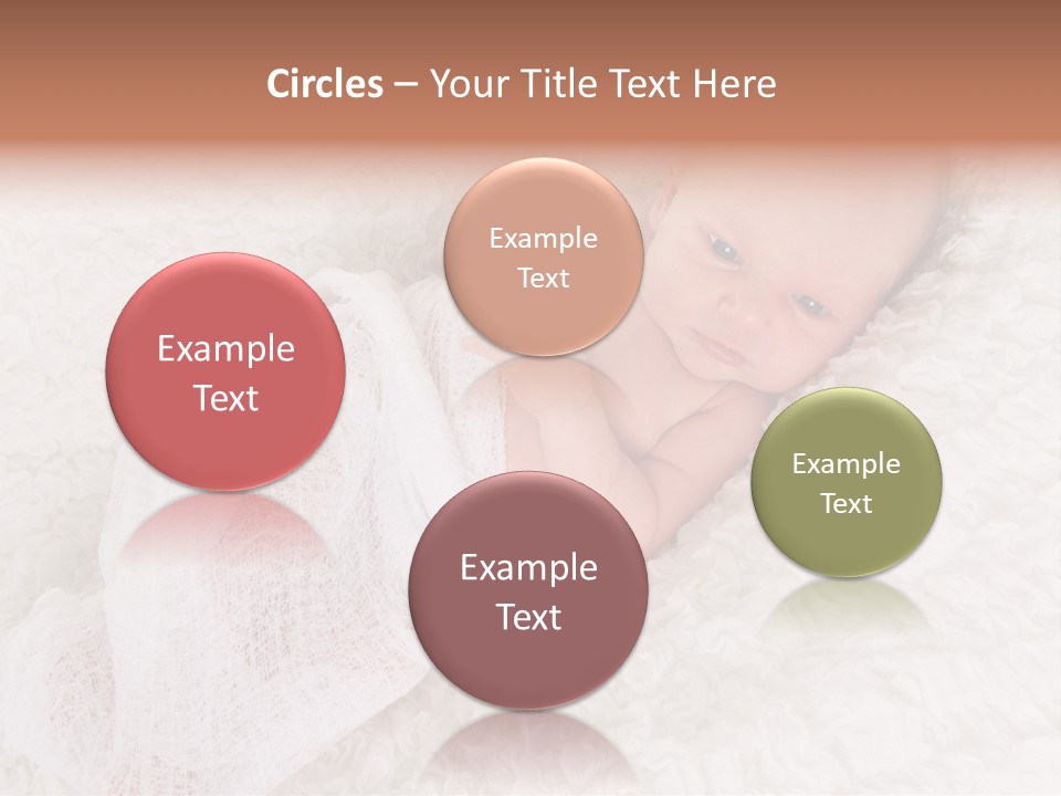 Cute Girl Awake PowerPoint Template