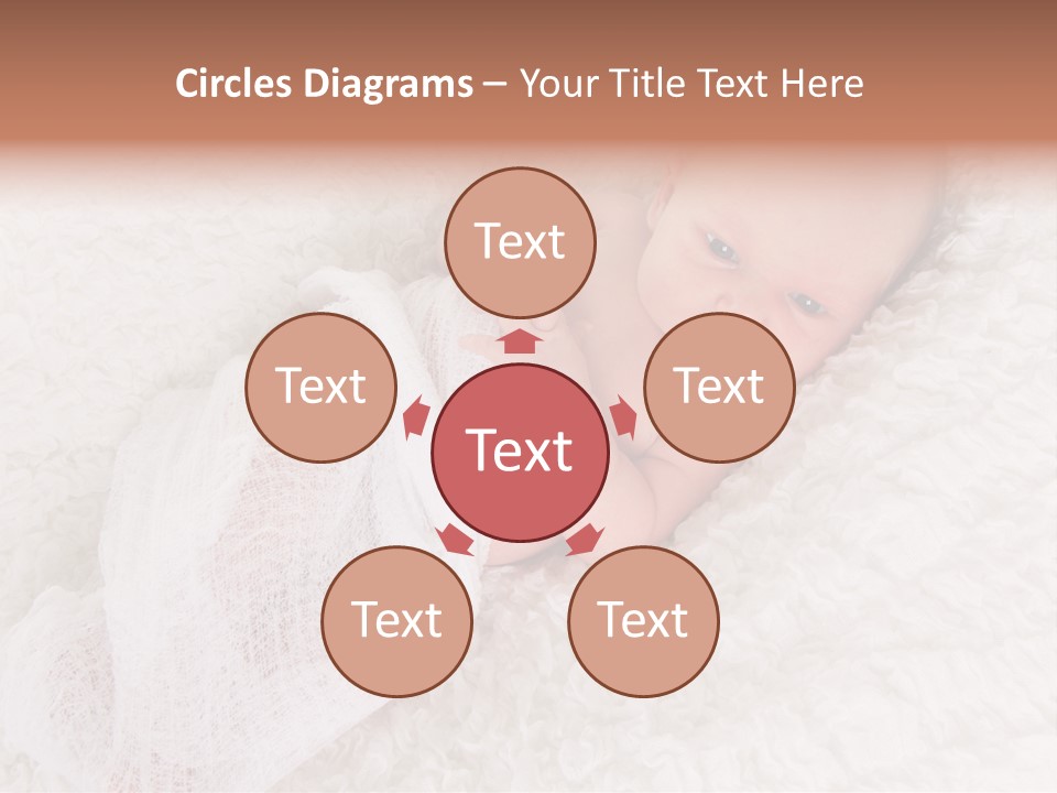 Cute Girl Awake PowerPoint Template