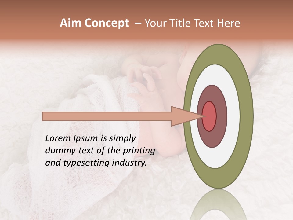 Cute Girl Awake PowerPoint Template