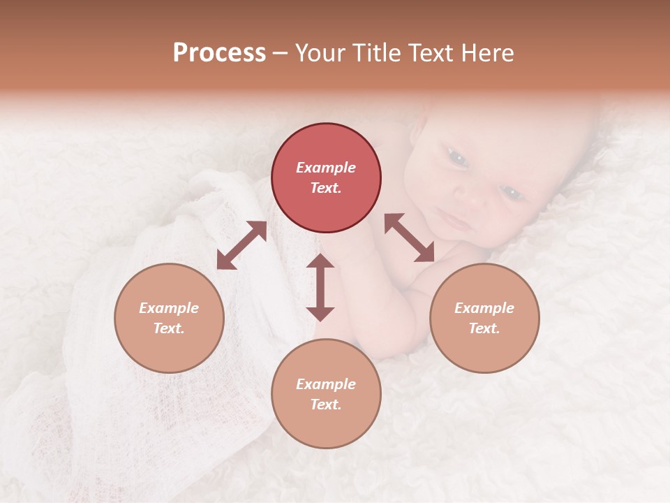 Cute Girl Awake PowerPoint Template