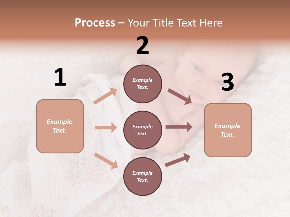 Cute Girl Awake PowerPoint Template