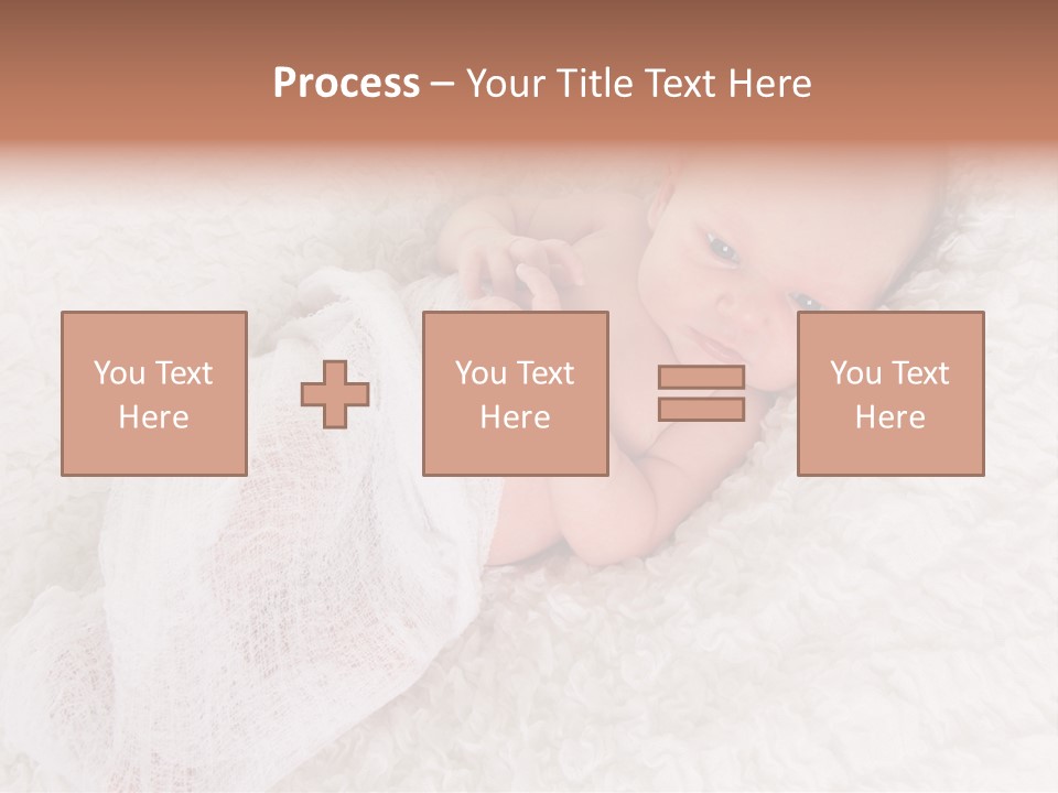 Cute Girl Awake PowerPoint Template