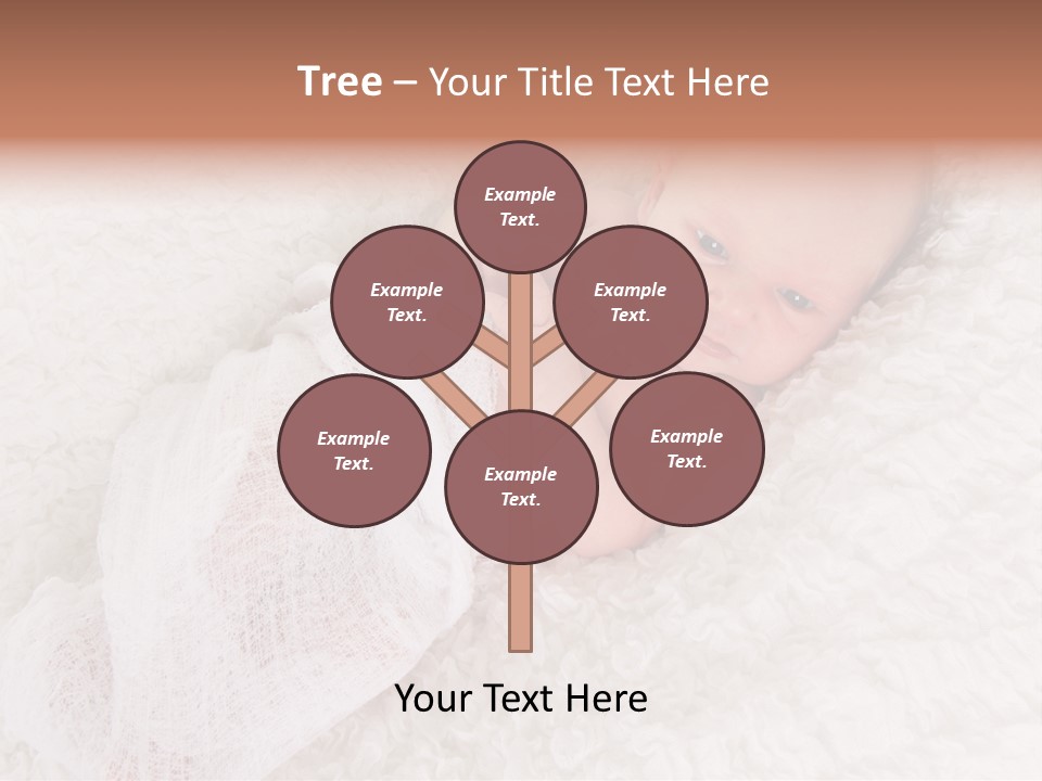 Cute Girl Awake PowerPoint Template