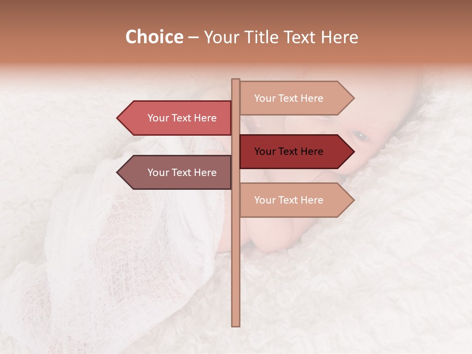 Cute Girl Awake PowerPoint Template