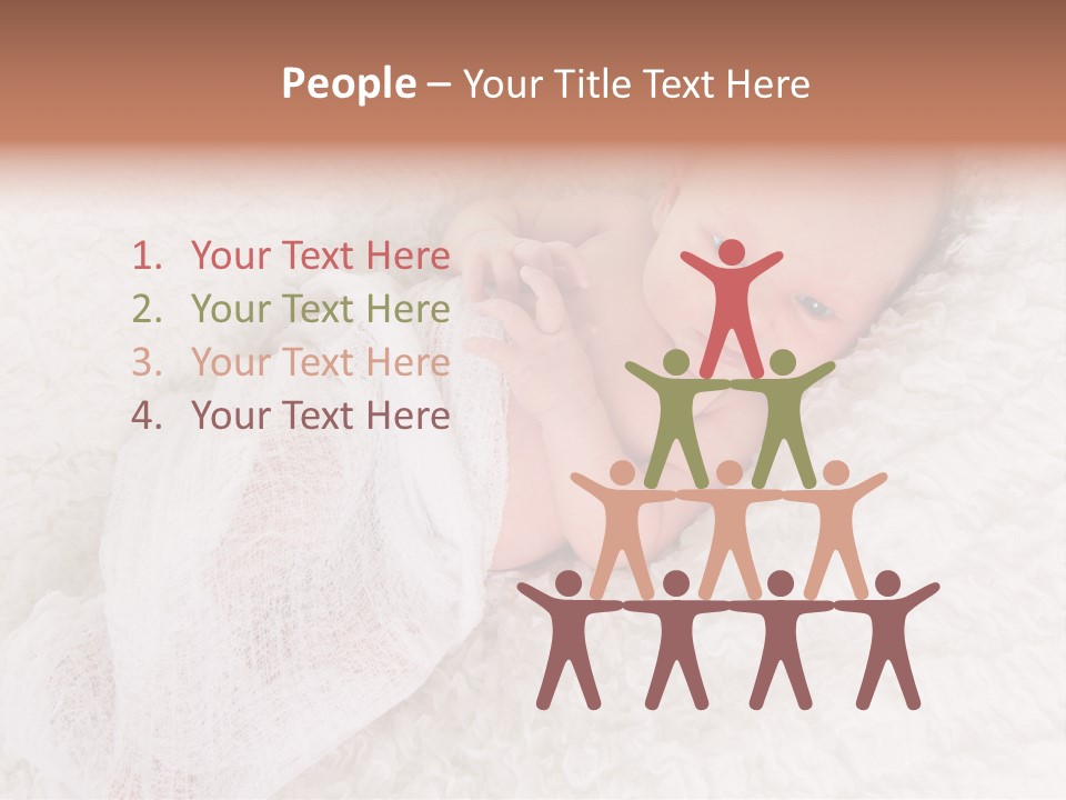 Cute Girl Awake PowerPoint Template