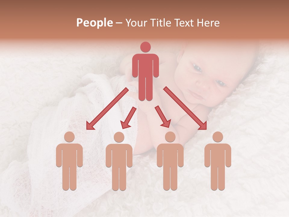 Cute Girl Awake PowerPoint Template