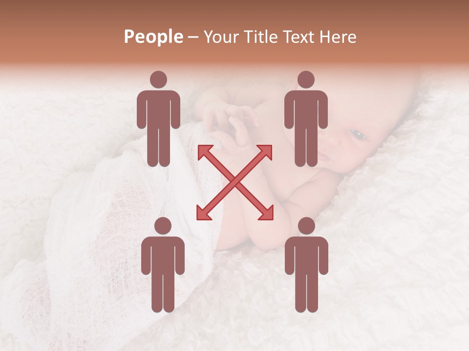 Cute Girl Awake PowerPoint Template