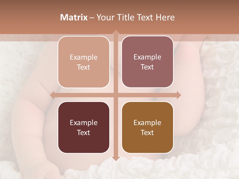 Caucasian Knitted White PowerPoint Template