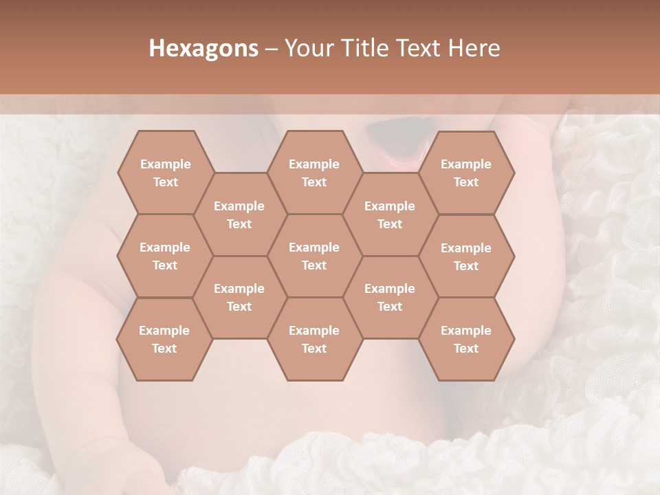 Caucasian Knitted White PowerPoint Template