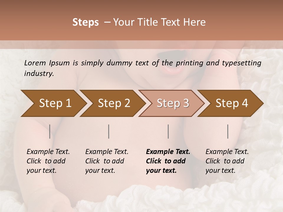 Caucasian Knitted White PowerPoint Template