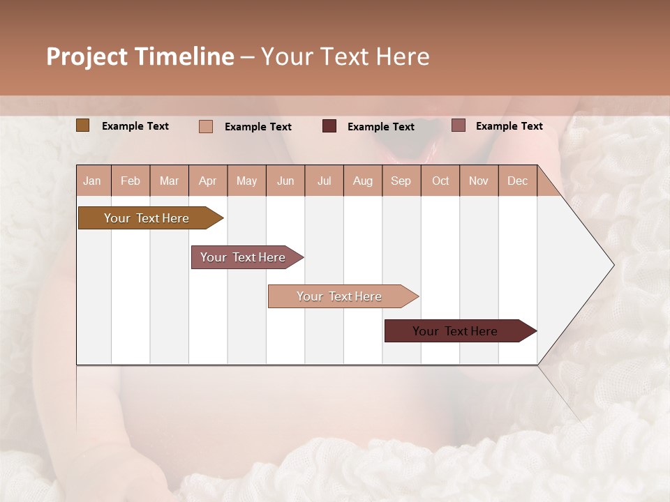 Caucasian Knitted White PowerPoint Template