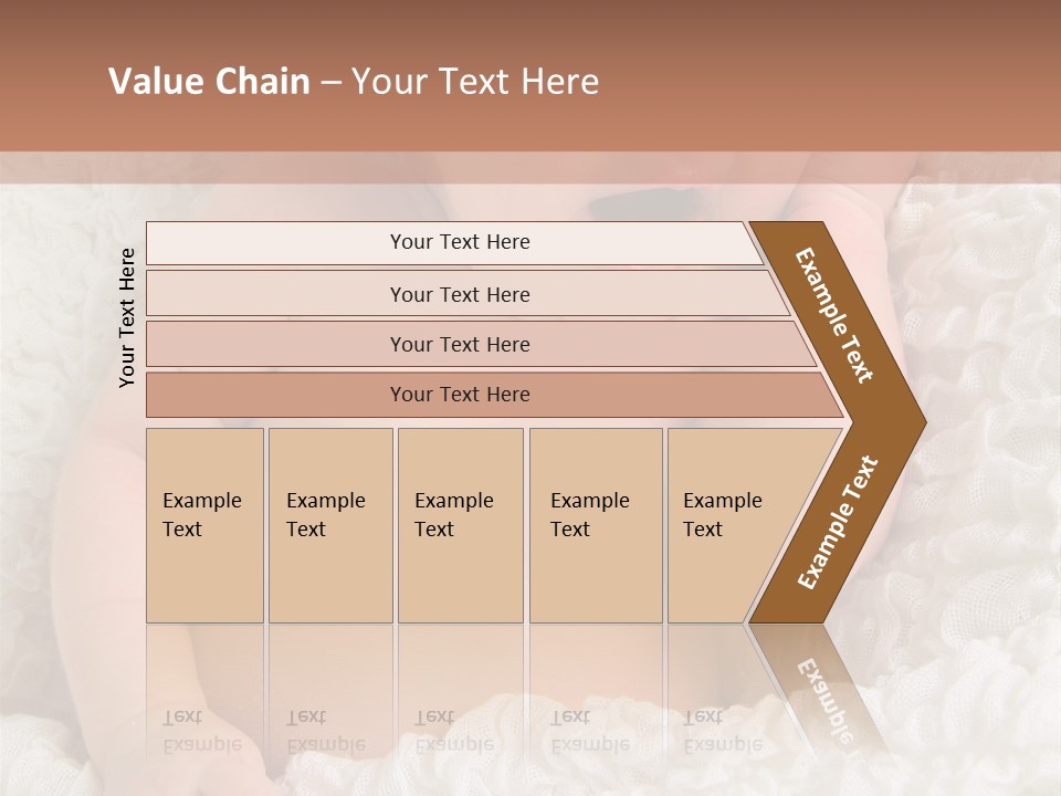 Caucasian Knitted White PowerPoint Template