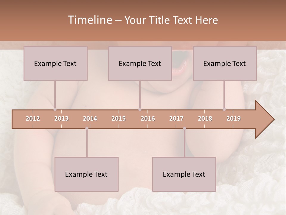 Caucasian Knitted White PowerPoint Template