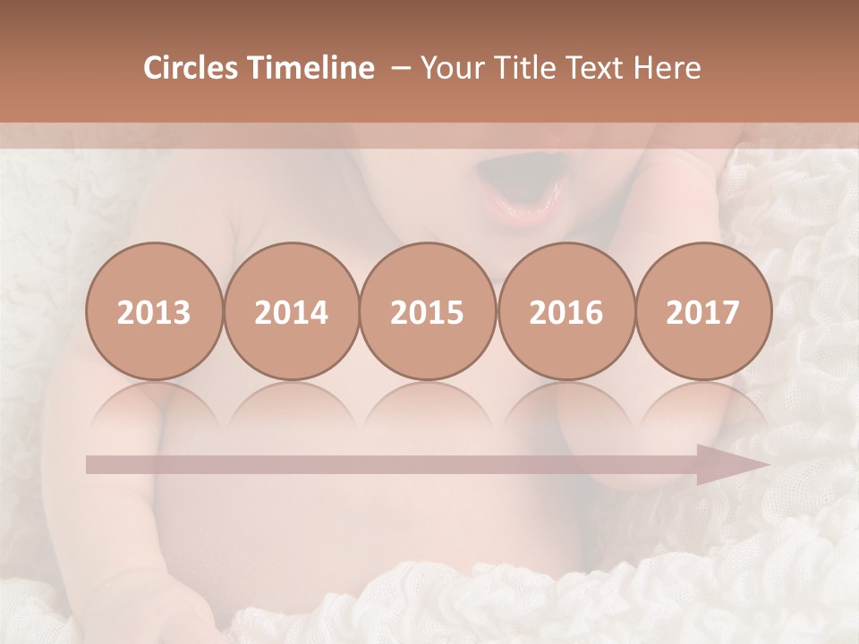 Caucasian Knitted White PowerPoint Template