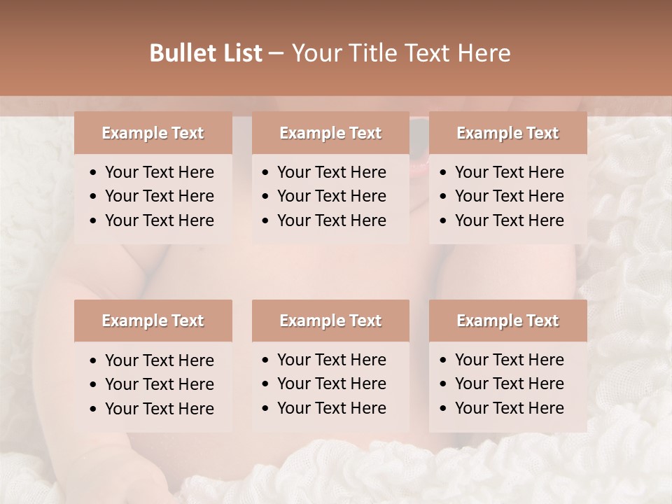 Caucasian Knitted White PowerPoint Template