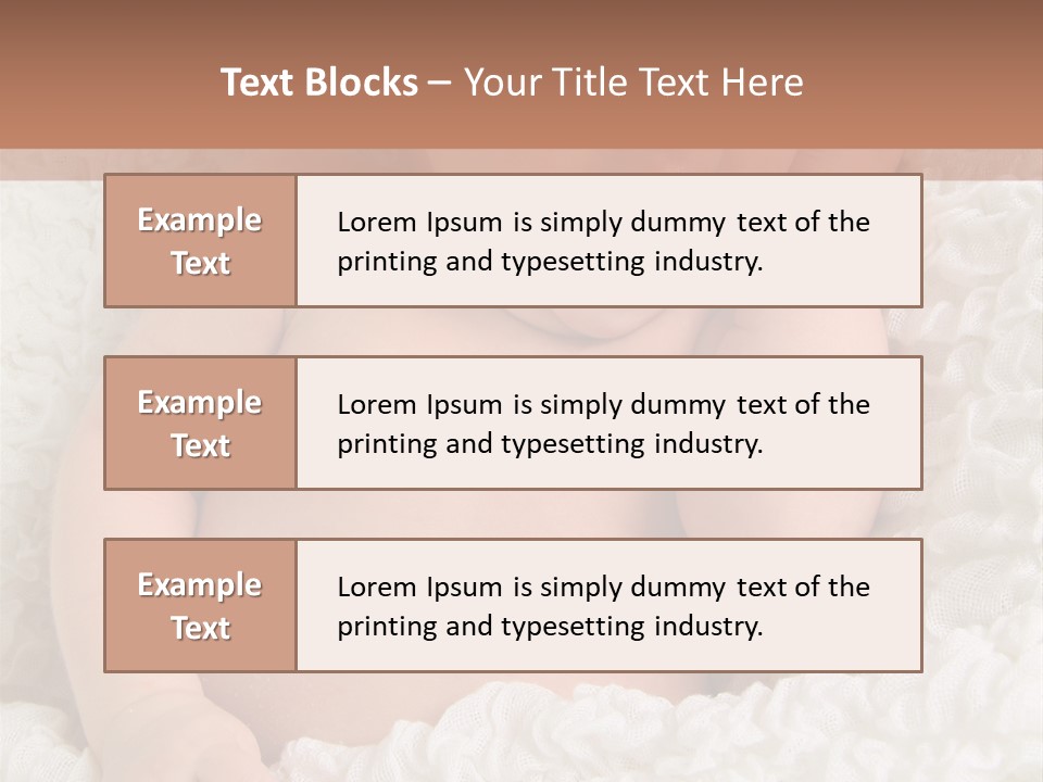 Caucasian Knitted White PowerPoint Template