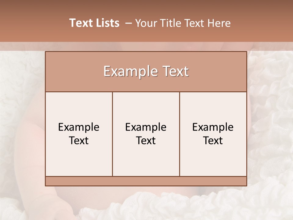 Caucasian Knitted White PowerPoint Template