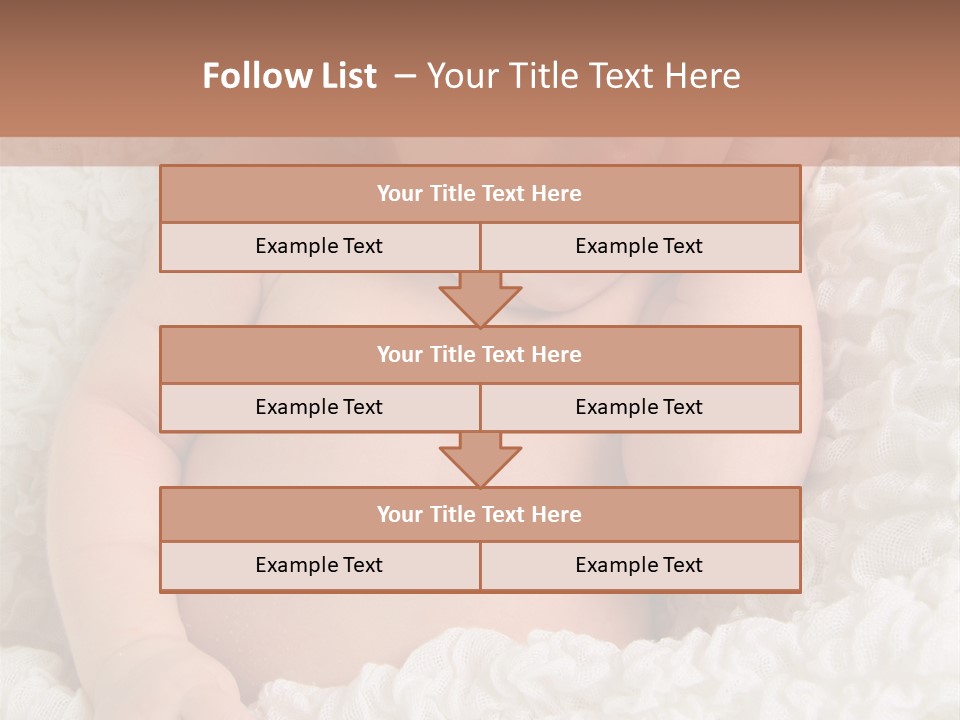 Caucasian Knitted White PowerPoint Template