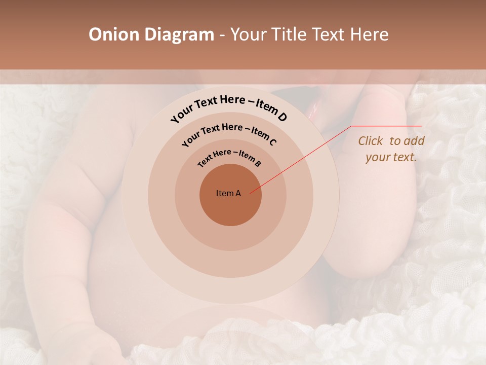 Caucasian Knitted White PowerPoint Template