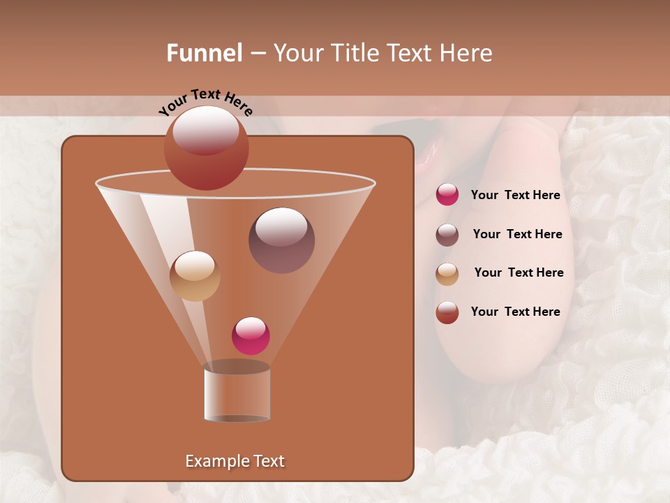 Caucasian Knitted White PowerPoint Template