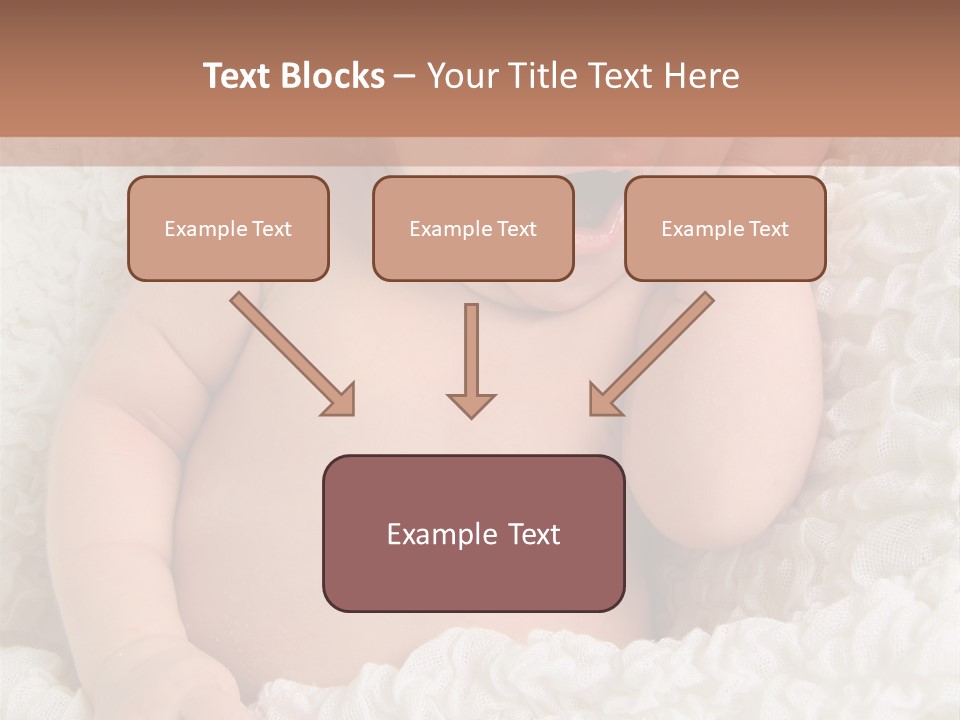 Caucasian Knitted White PowerPoint Template