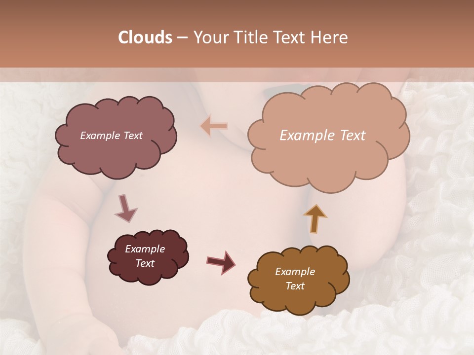 Caucasian Knitted White PowerPoint Template