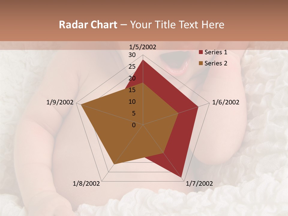 Caucasian Knitted White PowerPoint Template