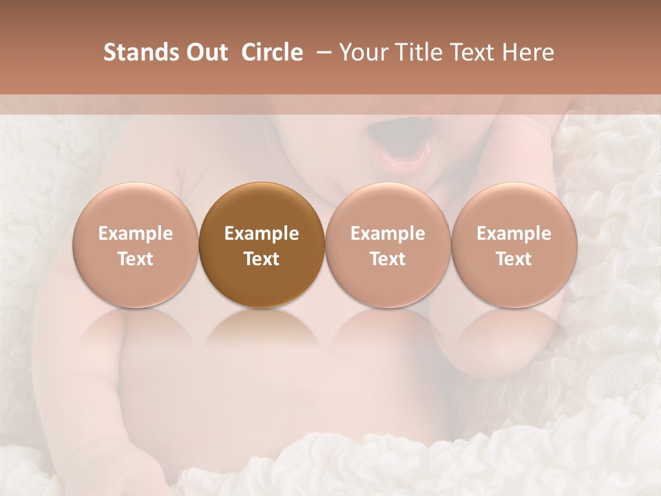 Caucasian Knitted White PowerPoint Template