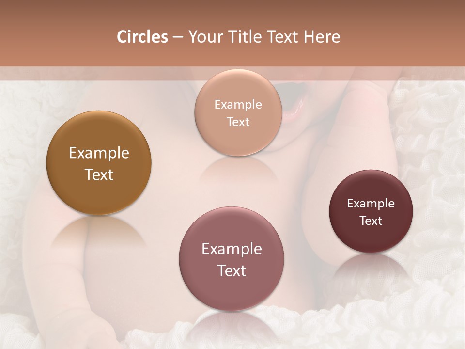 Caucasian Knitted White PowerPoint Template