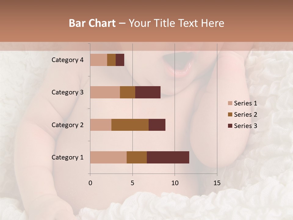 Caucasian Knitted White PowerPoint Template