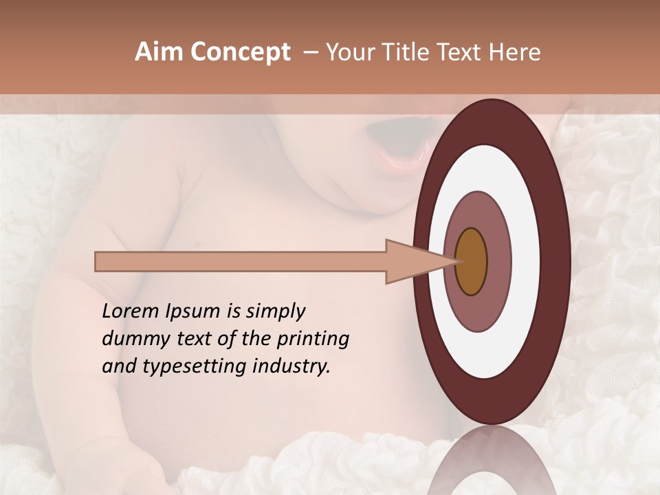 Caucasian Knitted White PowerPoint Template